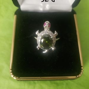 Turtle ring sz 7 sterling silver